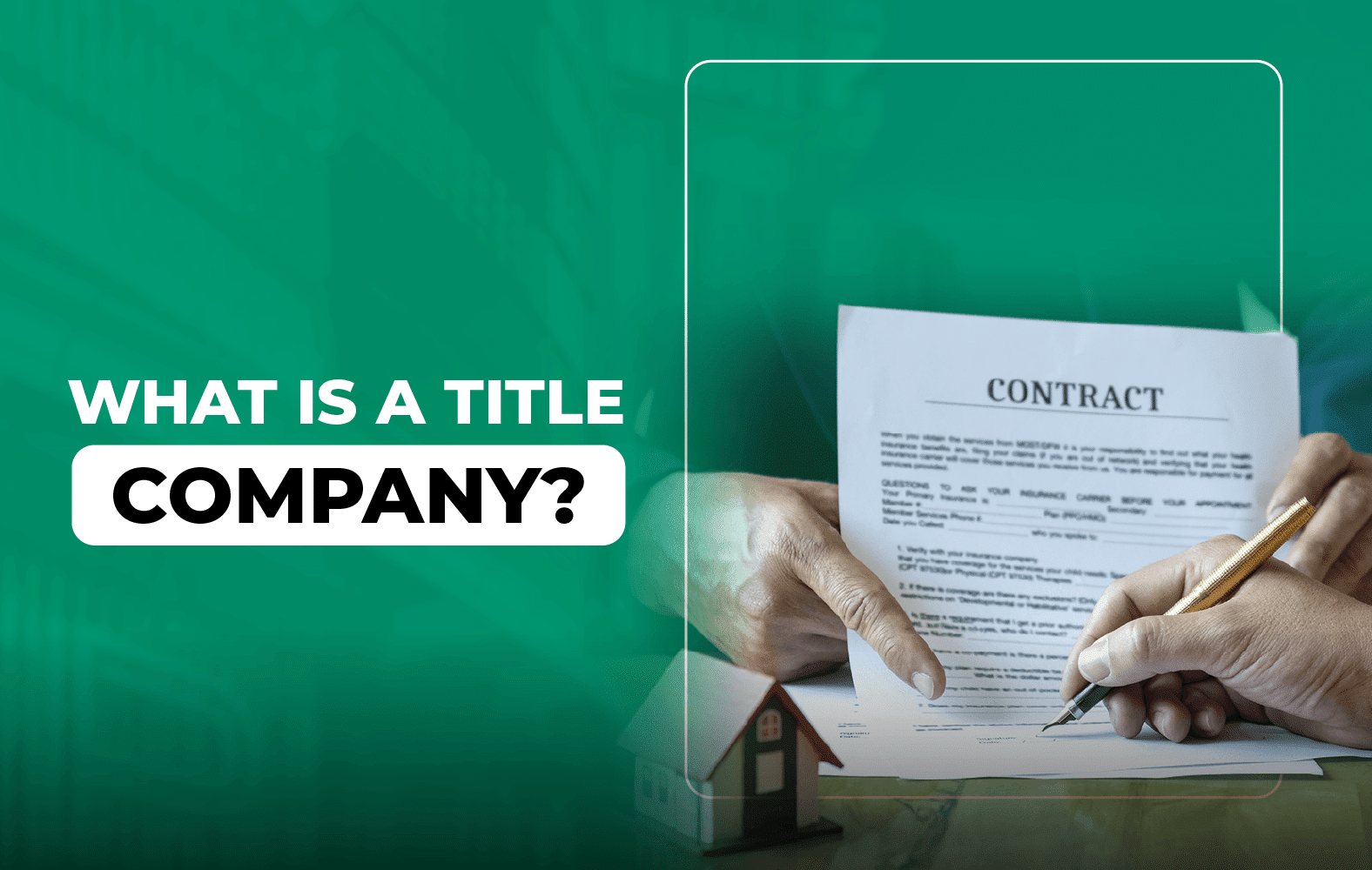 Do you know what the work of a title company is?